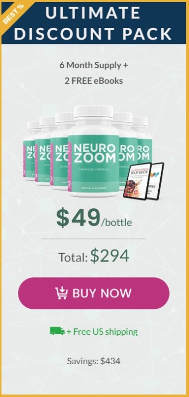 NeuroZoom Price 6 bottles